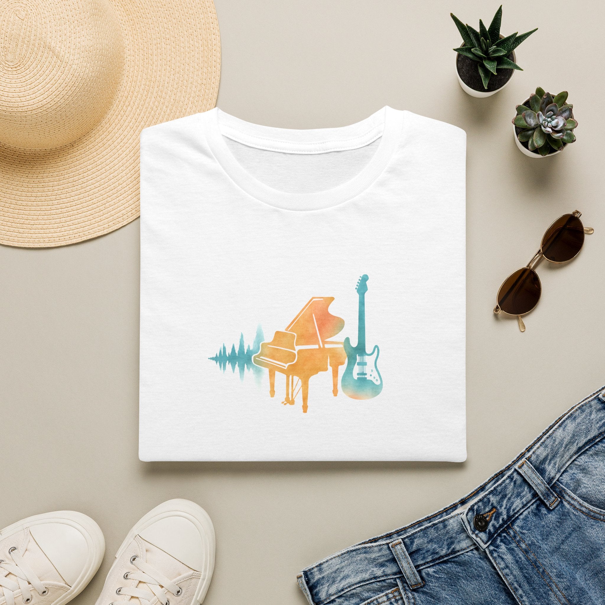 Piano and Guitar T-Shirt