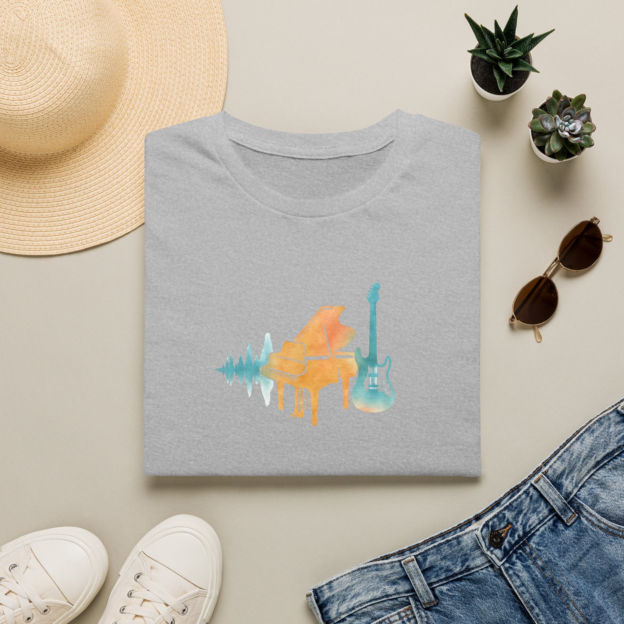 Piano and Guitar T-Shirt