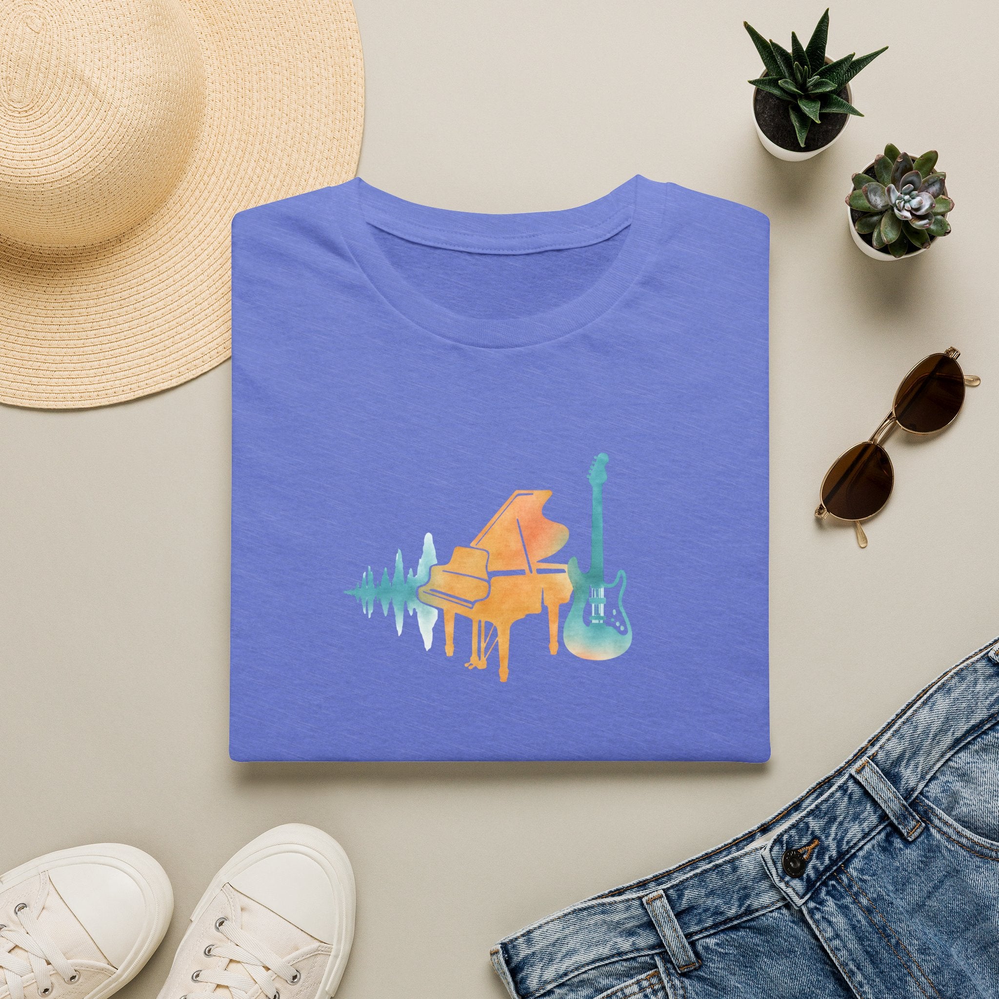 Piano and Guitar T-Shirt