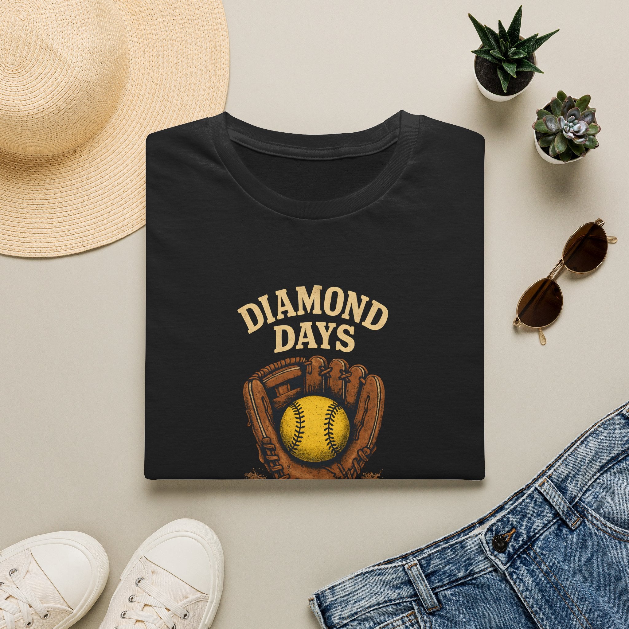 Baseball Glove with Ball T-Shirt