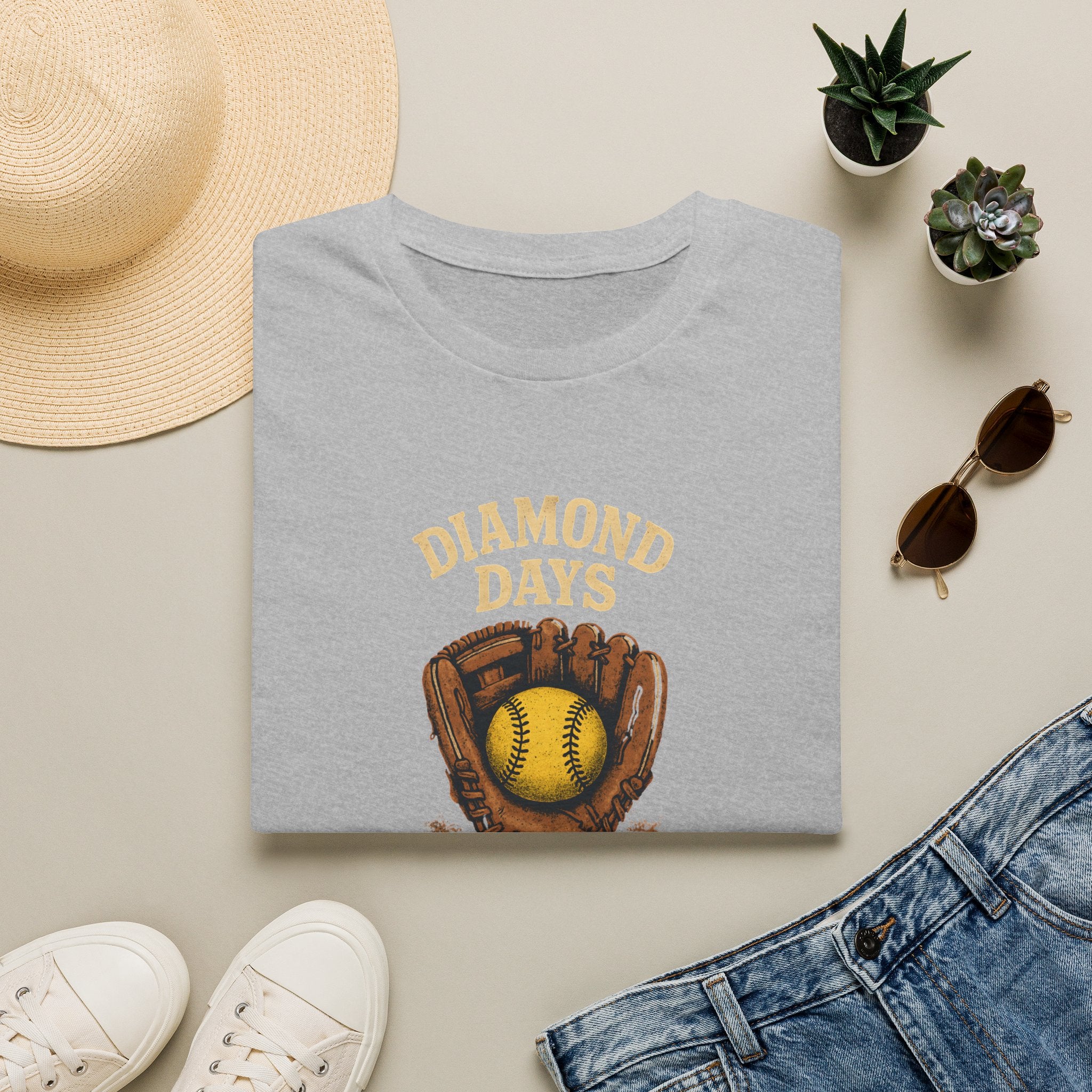 Baseball Glove with Ball T-Shirt