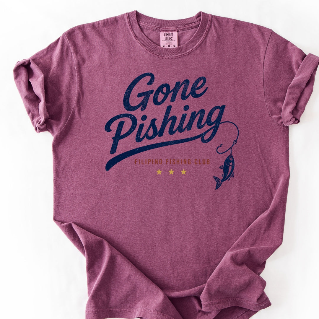 Gone Pishing Filipino Fishing Club T-shirt