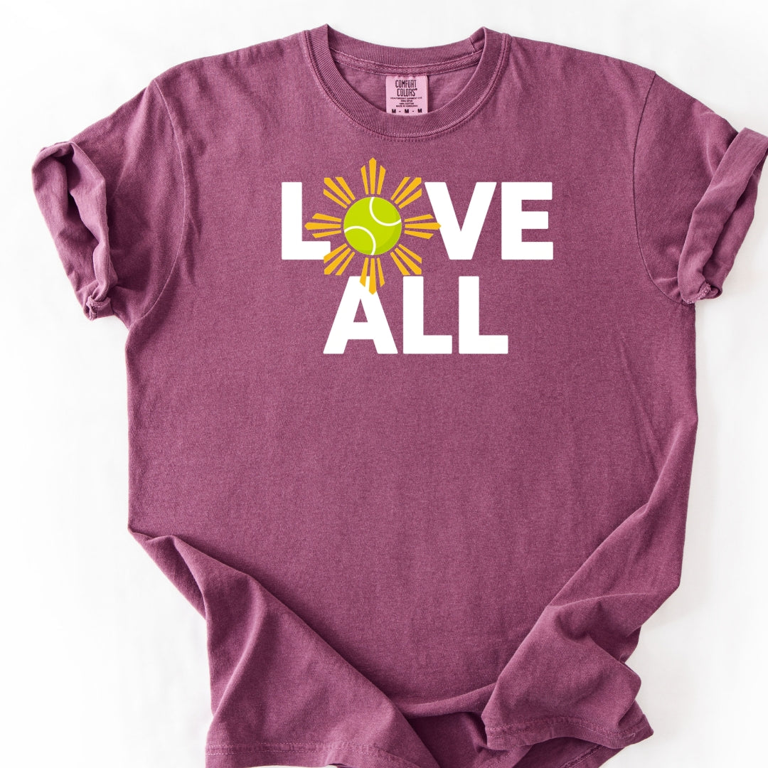Love All Filipino Sun Tennis T-Shirt