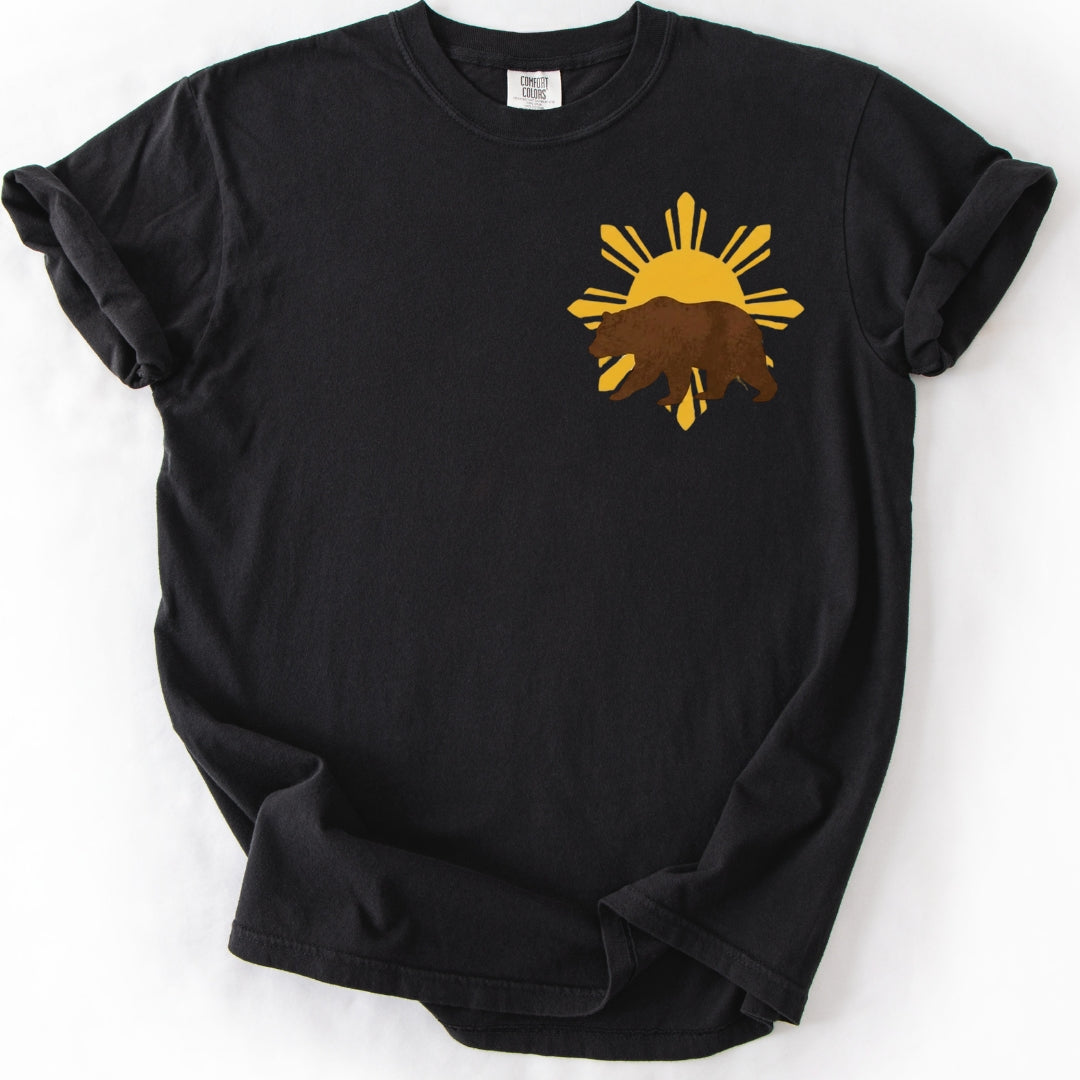 California Filipino Golden State Bear & Philippine Sun T-Shirt