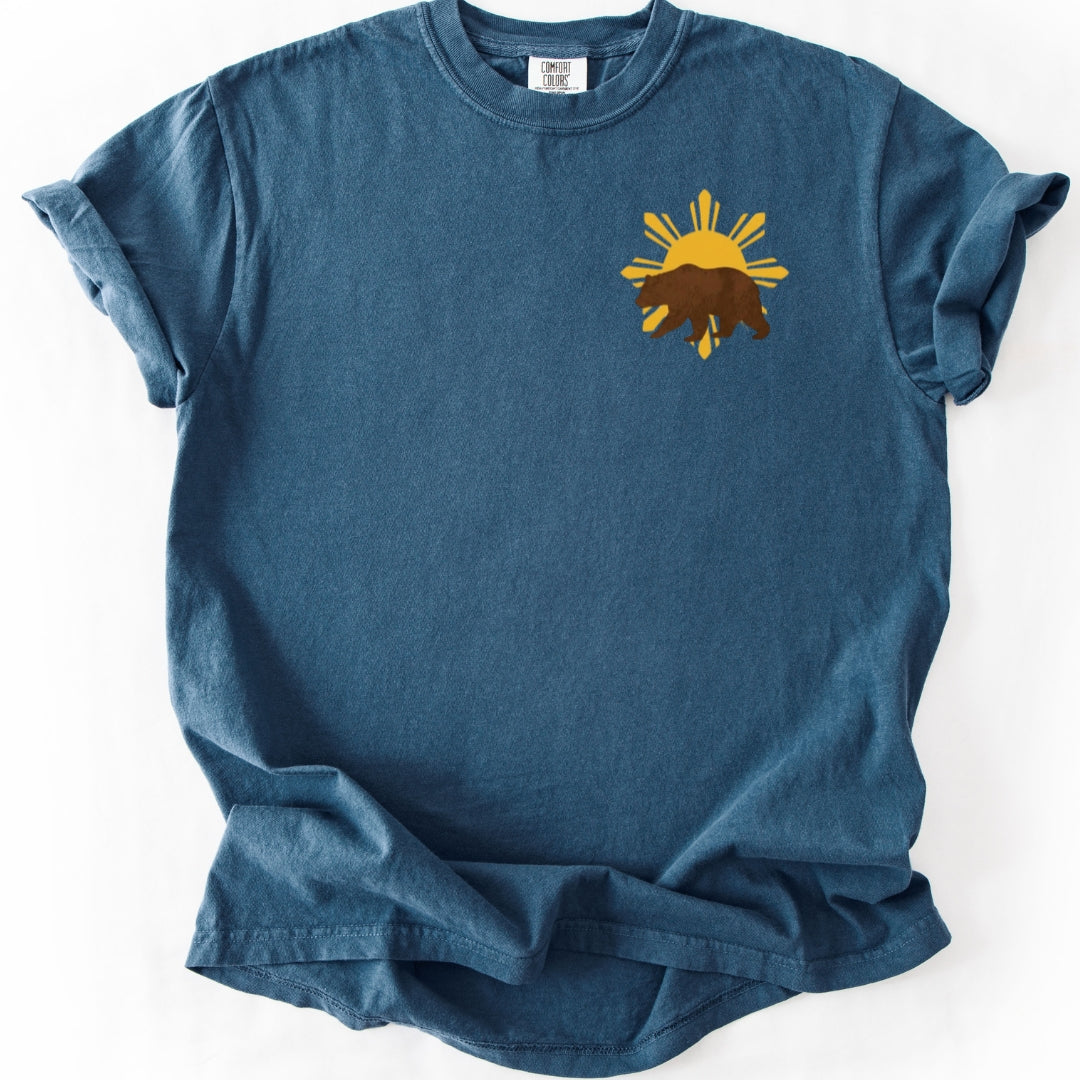 California Filipino Golden State Bear & Philippine Sun T-Shirt