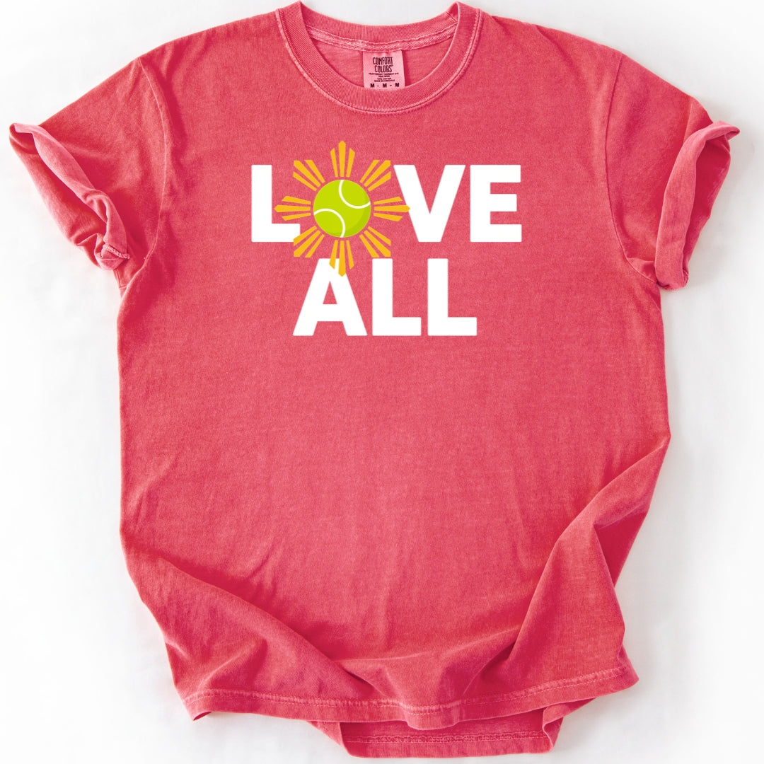 Love All Filipino Sun Tennis T-Shirt